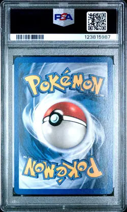 2002 POKEMON LEGENDARY COLLECTION #1 ALAKAZAM-REVERSE FOIL PSA 8 - Image 2