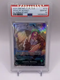 One Piece 500 Years In The Future Jewelry Bonney OP07-019 Leader Alt Art PSA 10 - Image 1