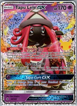 Tapu Lele GX 60/145 Celebrations: Classic Collection - Pokemon Card - NM - Image 1