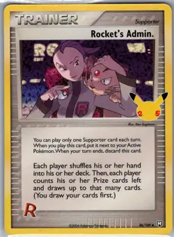 Rocket's Admin. 86/109 Celebrations: Classic Collection - Pokemon Card - NM - Image 1