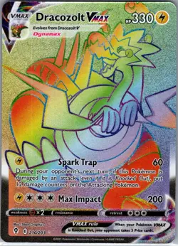 Dracozolt VMAX (Secret) 210/203 SWSH07: Evolving Skies - Pokemon Card - NM - Image 1
