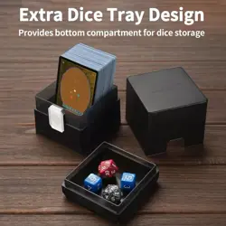 Heavy Duty MTG Deck Card Box with Dice Storage 100+ Deck Case Boulder Perfe - Image 2