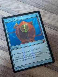 MTG Magic the Gathering Thran Dynamo #7 Ungraded English Nm Foil - Image 1