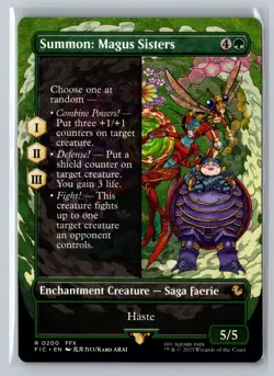 Summon: Magus Sisters (Borderless) Commander: FINAL FANTASY 200 Rare - Image 1