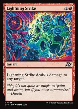 [MTG] Lightning Strike (Foil) (0136) (DFT) NM - Image 1