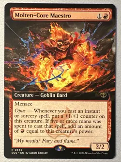 MTG / Molten-Core Maestro / SOS / #335 / Regular (Extended Art) / Rare / NM - Image 1