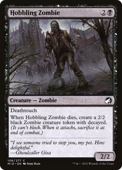 x1 Hobbling Zombie MID MTG 106/277 COMMON M/NM 1x - Image 1