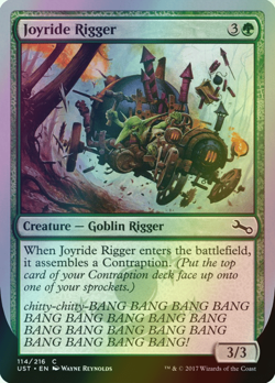 MTG Joyride Rigger Foil ** Unstable ** English (NM) - Image 1
