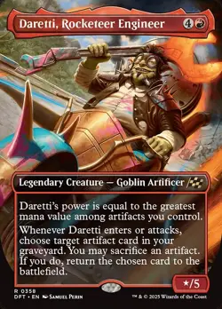 [MTG] Daretti, Rocketeer Engineer (Foil) (Extended Art) (0358) (DFT) NM - Image 1