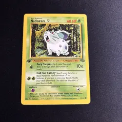 Pokemon Nidoran F Jungle 1st Edition 57/64 60 HP - Image 1