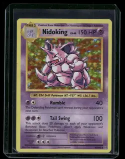 Nidoking 45/108 - Holo Rare XY Evolutions Pokemon Card - NM/M - Image 1