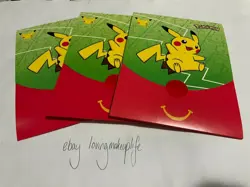 3x McDonalds X Pokemon 25th Anniversary Sealed Booster Pack + Stickers - SEALED - Image 1
