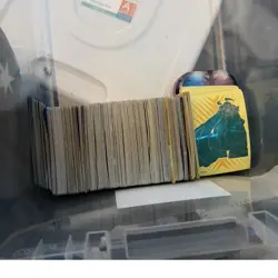 Pokemon TCG Mixed Standard Size Card Lot in Storage Box, Card Stock Variety - Image 1