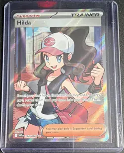 Pokemon TCG Hilda 164/086 SV: White Flare Ultra Rare Full Art Holo English - Image 1