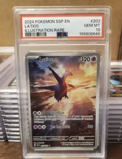 The Pokemon Company Latios 203/191 Sv08 Illustration Rare Holo PSA 10 - Image 1