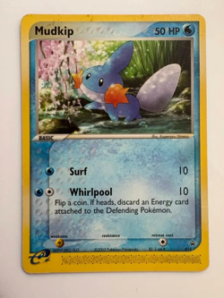 Pokemon TCG Mudkip 018 Black Star WOTC Promo 2003 E-Reader Vintage - Image 1