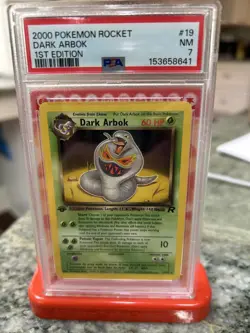 2000 POKEMON ROCKET 1ST EDITION #2 DARK ARBOK PSA 7 23000 Date Error! - Image 1