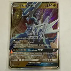 Dialga GX Ultra Rare Holofoil Full Art 100/156 SM Ultra Prism Pokemon Card - Image 1