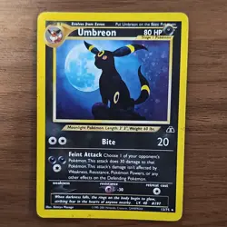 Pokemon Umbreon Neo Discovery 13/75 2001 English Moderately Played - Image 1