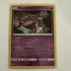 The Pokemon Company Pokemon TCG Mewtwo 75/214 Unbroken Bonds Cracked Ice Holo - Image 1