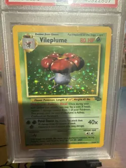 🌺🍃1999 POKEMON JUNGLE VILEPLUME-HOLO PSA 9🍃🌺 - Image 2