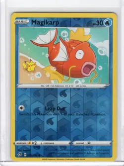 Pokemon Rebel Clash Magikarp Reverse Holo 039/192 w/Pikachu in background - Image 1