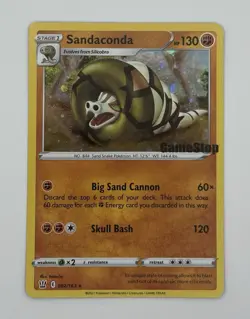 Pokemon Card Sandaconda 082/163 STAMPED GameStop Battle Styles Near Mint - Image 1