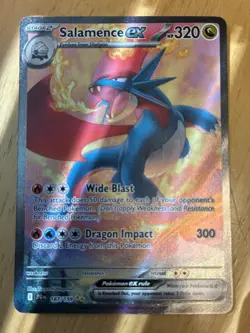Pokemon TCG Salamence ex 187/159 Journey Together Special Illustration Rare NM - Image 1