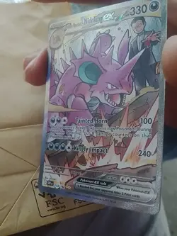 Pokemon TCG Team Rockets Nidoking EX 233/182 Destined Rivals MINT/NEAR MINT COND - Image 3