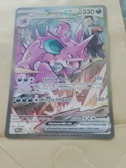 Pokemon TCG Team Rockets Nidoking EX 233/182 Destined Rivals MINT/NEAR MINT COND - Image 5