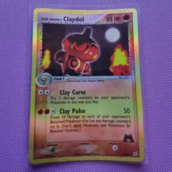 Team Magma’s Claydol 33/95 Reverse Holo Ex Magma Aqua Pokemon Card - Image 1