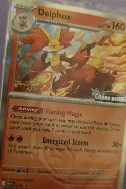 Pokemon Chaos Rising Prerelease STAFF Promos Sealed - Image 2