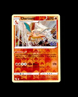 NM Rare Pokemon GO Reverse Holo Charizard 010/078 - Image 1