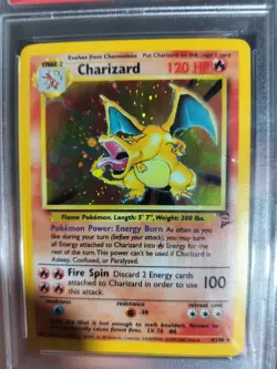 Pokemon PSA 5 Base Set 2 Charizard Holo Rare 4 PSA 5 - Image 4