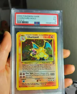 Pokemon PSA 5 Base Set 2 Charizard Holo Rare 4 PSA 5 - Image 5