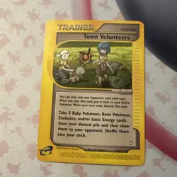 Town Volunteers - 136/147 Aquapolis - Pokemon TCG - 2003 - Image 1