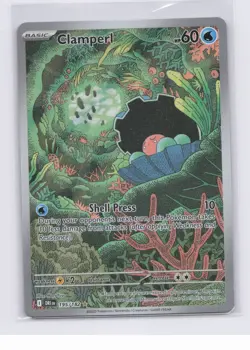 Clamperl 195/182 Illustration Rare Destined Rivals Pokemon TCG NM - Image 1