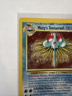 Pokemon TCG Misty's Tentacruel Holo Rare Card 10/132 Gym Heroes - Image 3