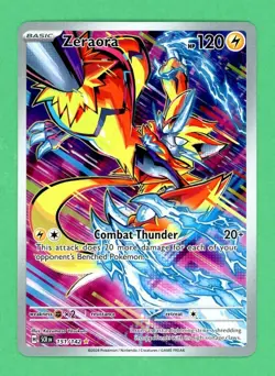 Zeraora Pokemon Stellar Crown Illustration Rare 151/142 NM B - Image 1