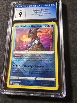 Radiant Greninja #46 Pokemon(2022) Astral Radiance CGC Mint 9 !💎!💎! - Image 3