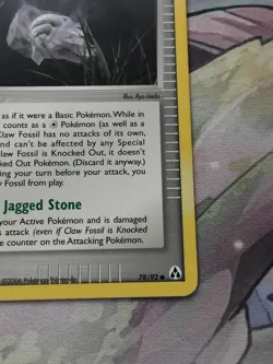 Pokemon TCG Claw Fossil Legend Maker 78/92 Regular MP. - Image 5