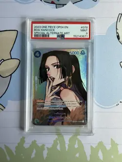Boa Hancock SP One Piece English - Kingdoms of Intrigue (OP04-078) - PSA 9 - Image 1