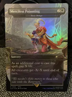 Toxic Deluge #1860 Merciless Poisoning FOIL NM MTG Final Fantasy Secret Lair - Image 1