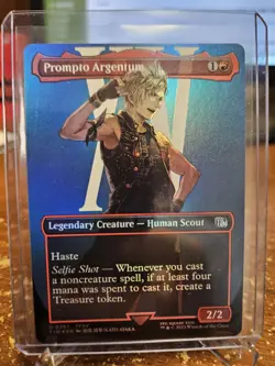 Magic: The Gathering Final Fantasy Prompto Argentum Brderless FOIL - Image 1