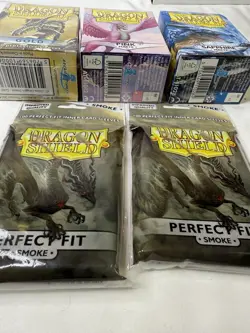 500 Dragon Shield Sleeves 5 Pack Lot 3 Sealed 2 Open See Photos Gold,Pink,Sapph - Image 5