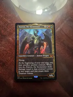 Ziatora, the Incinerator (Gilded Foil) Streets of New Capenna Showcase 404 MTG - Image 1