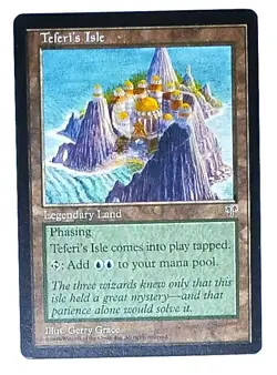 Magic the Gathering * MTG * 1 x Tefari's Isle * Mirage * LP - Image 1