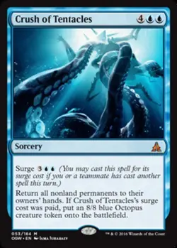 1x Crush of Tentacles Moderate Play MTG Magic - Kid Icarus - - Image 1