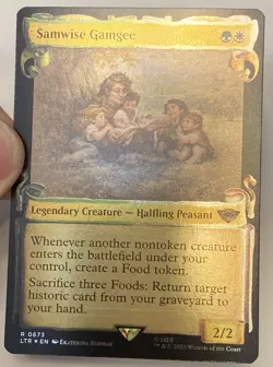 FOIL Samwise Gamgee Showcase Scrolls LOTR Lord of the Rings MTG MAGIC UNPLAYED - Image 1