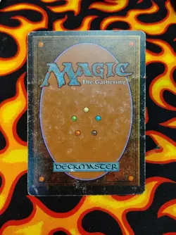 SIGNED Armageddon from Unlimited 3rd edition Mtg HP great front rough back - Image 3